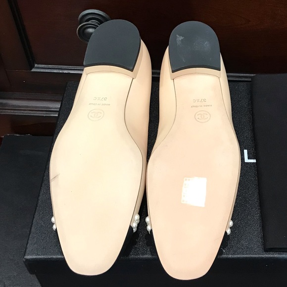 NIB CHANEL 2020 GROSGRAIN PEARL BALLERINA FLATS - Picture 4 of 14